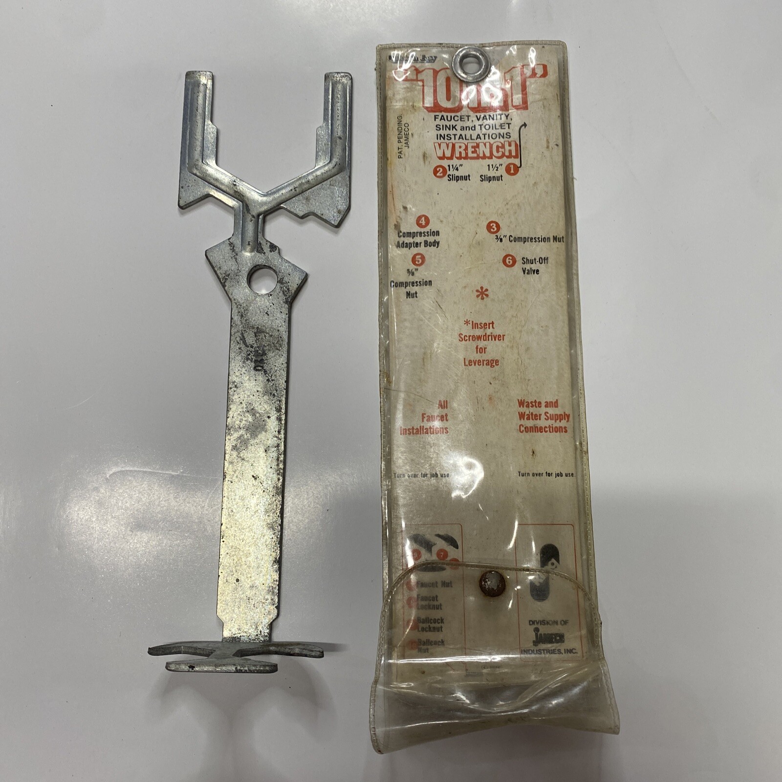 Vintage King Tool “10 in 1” Wrench Vintage Tools Multipurpose Carbon Steel