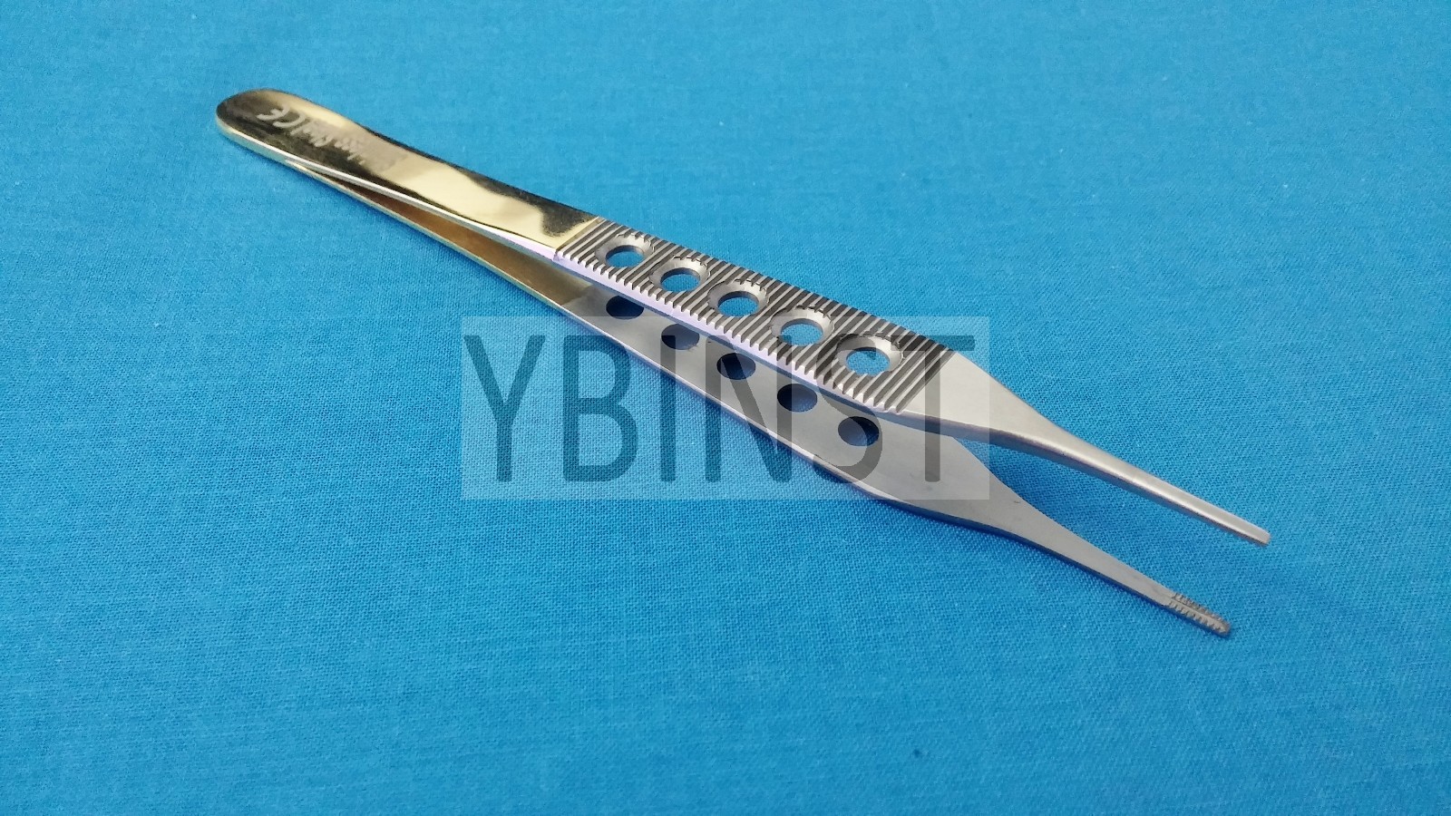 3 PCS ADSON DRESSING +BROWN+TISSUE PLASTIC SURGERY FORCEPS 6" GOLD HANDLE