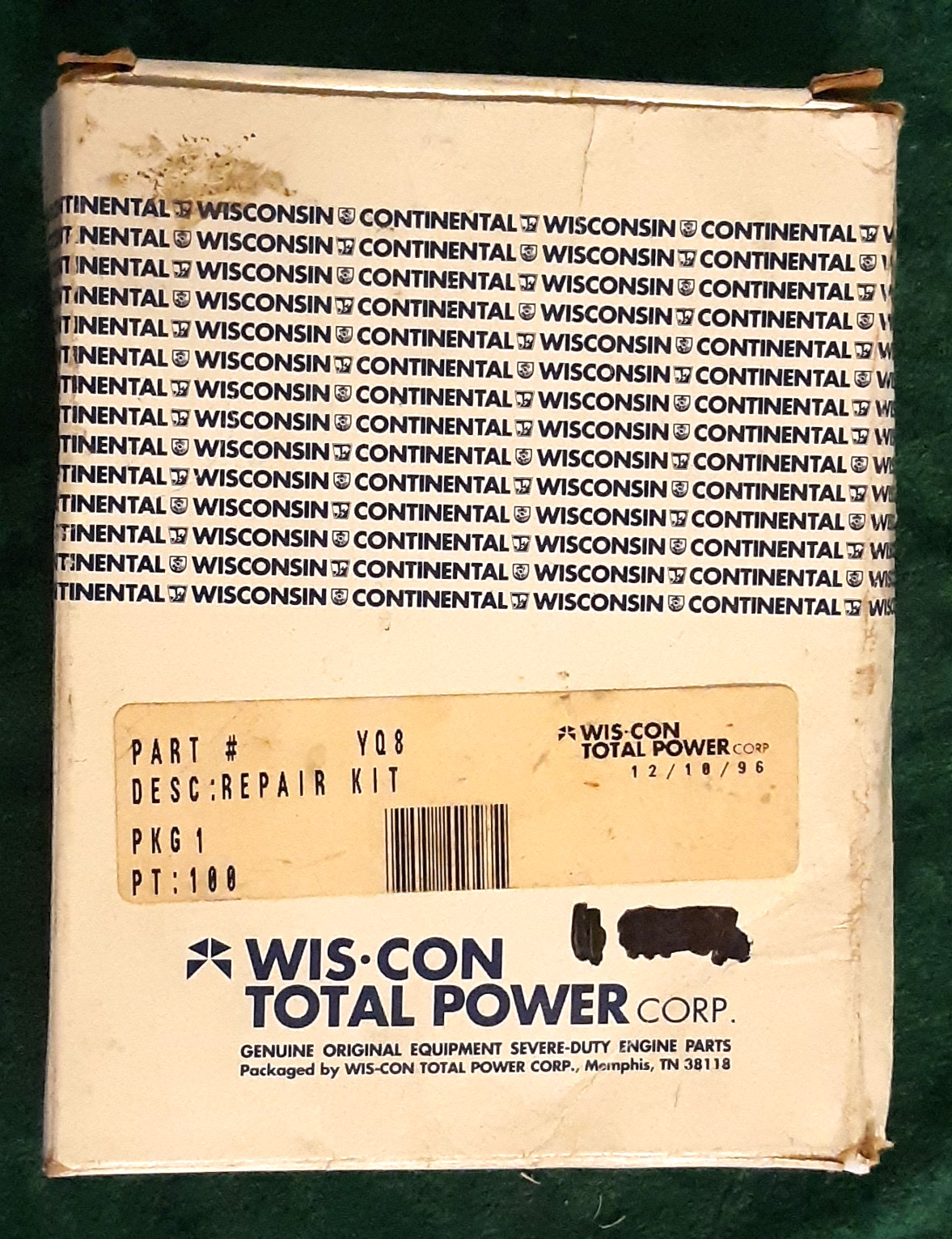 OEM Wisconsin Continental YQ8 Points And Condenser Repair Kit - NOS