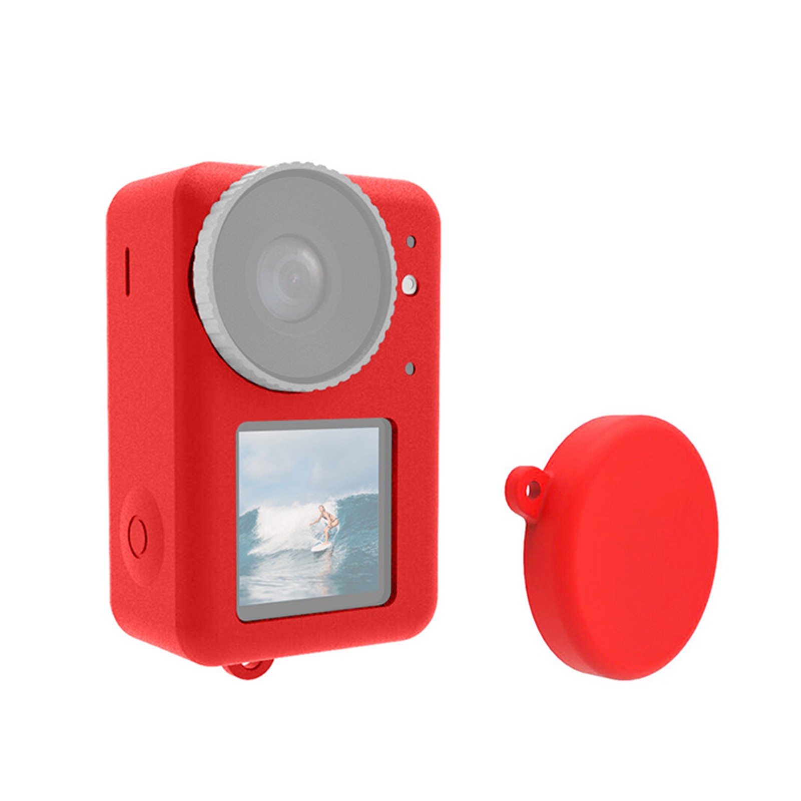 Silicone Protective Cover with Lens Cap for DJI Osmo Action 4/3 Camera Parts
