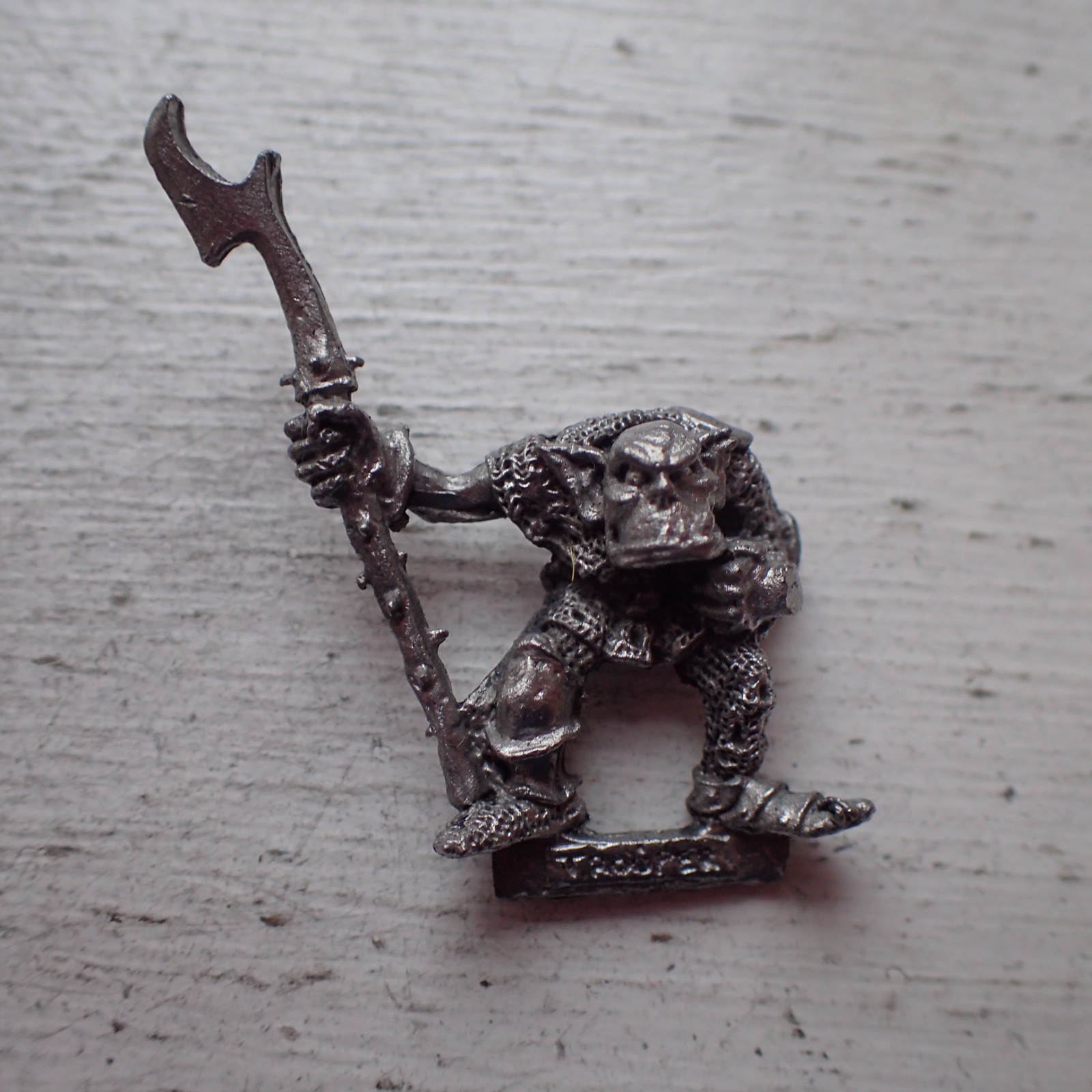 Citadel Warhammer 80s Reg Renown RRD5 Ruglud's Armoured Orc Trooper A