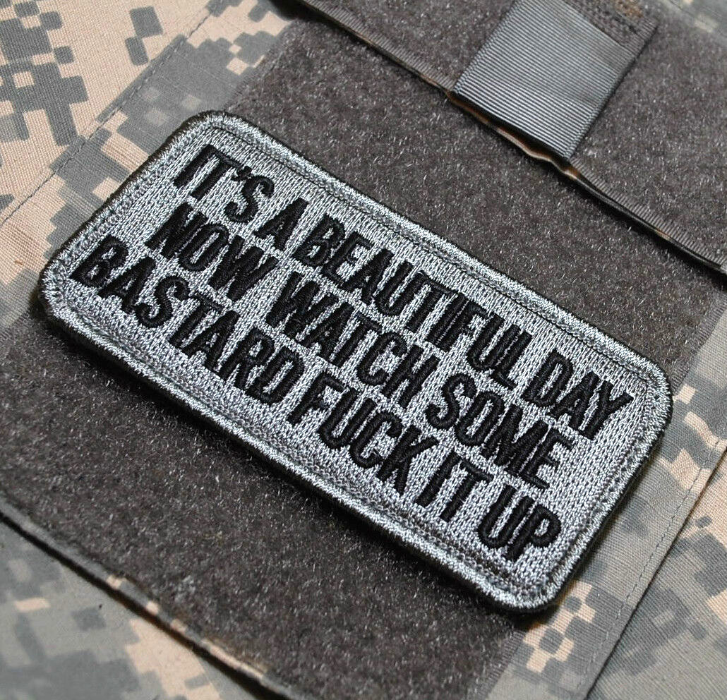 SYRIA CJTF-OIR OPERATION INHERENT RESOLVE vêlkrö PATCH: Füçk-up-a-Beautiful-Day