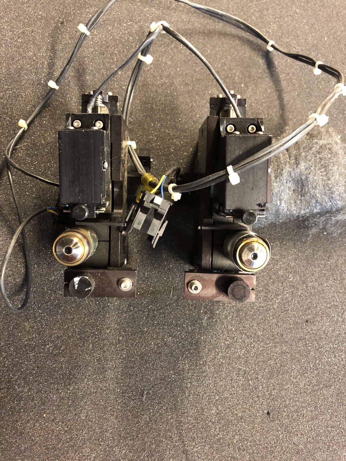 Microscope Objective Mounting Brackets Attachment Staging Lab Equipment Lenses