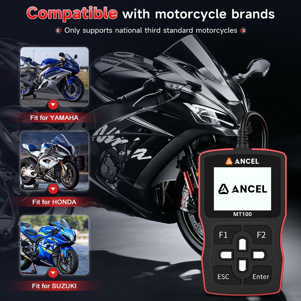 Fit for HONDA SUZUKI Motorcycle Scanner OBD2 Diagnostic Scan Tool Code Reader
