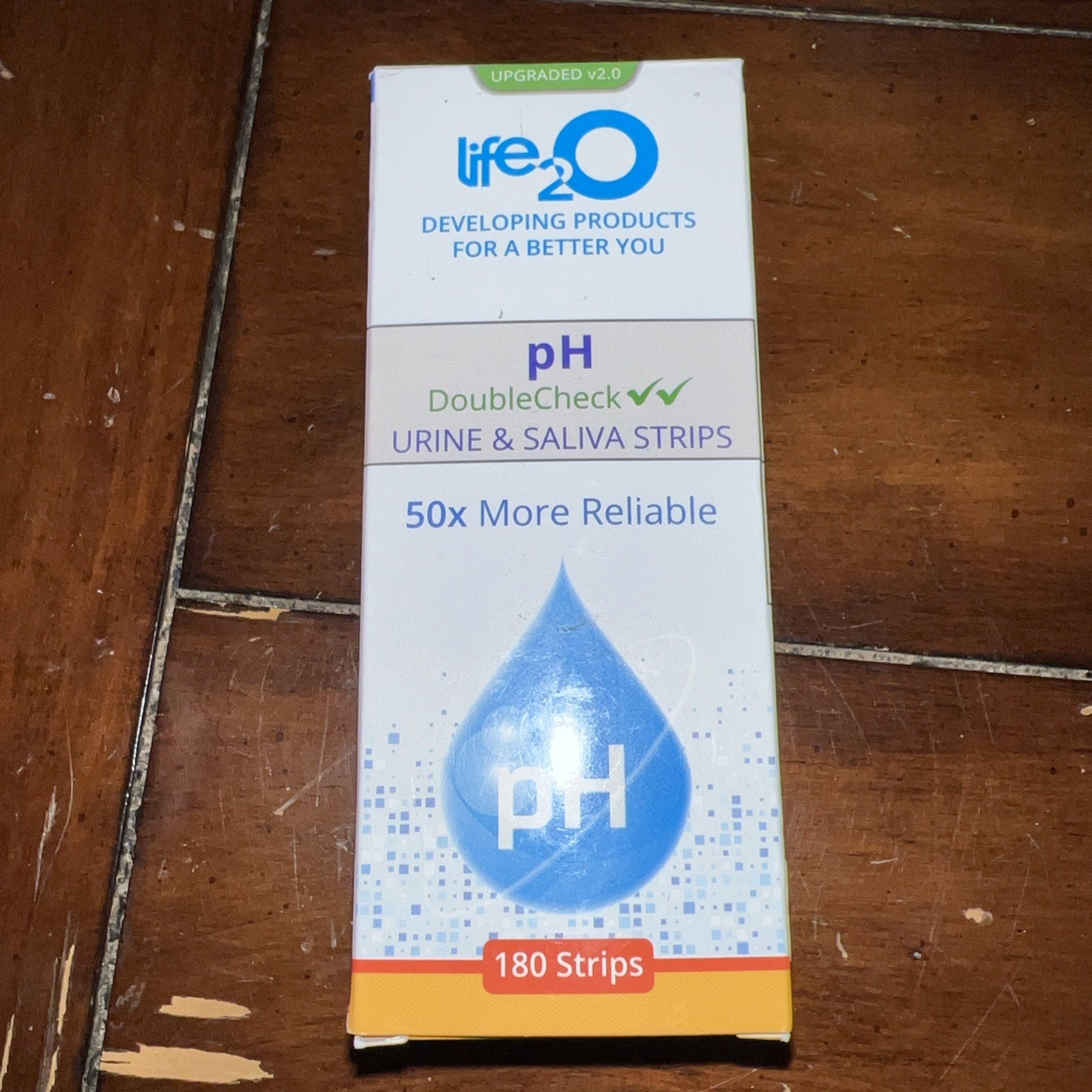 Upgraded V 2.0 life2O pH Saliva And Urine Test Strips 180 Strips NIB Exp 9/26