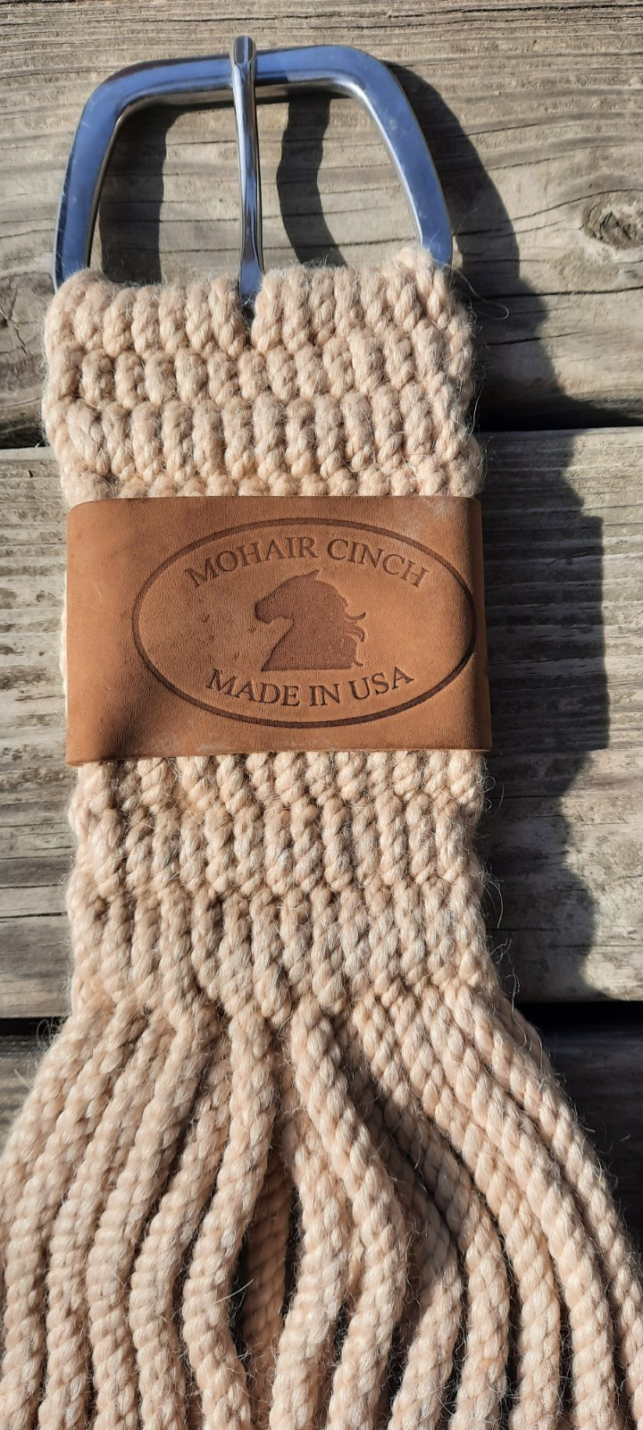 Size 32 Mohair Roper Cinch Roller Buckle