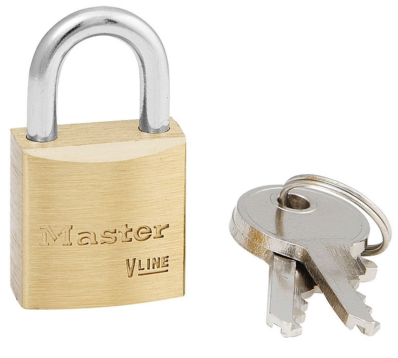 3/4" Wide BRASS PADLOCK Keyed Alike keys Corrosion Resistant MASTER Lock 4120KA