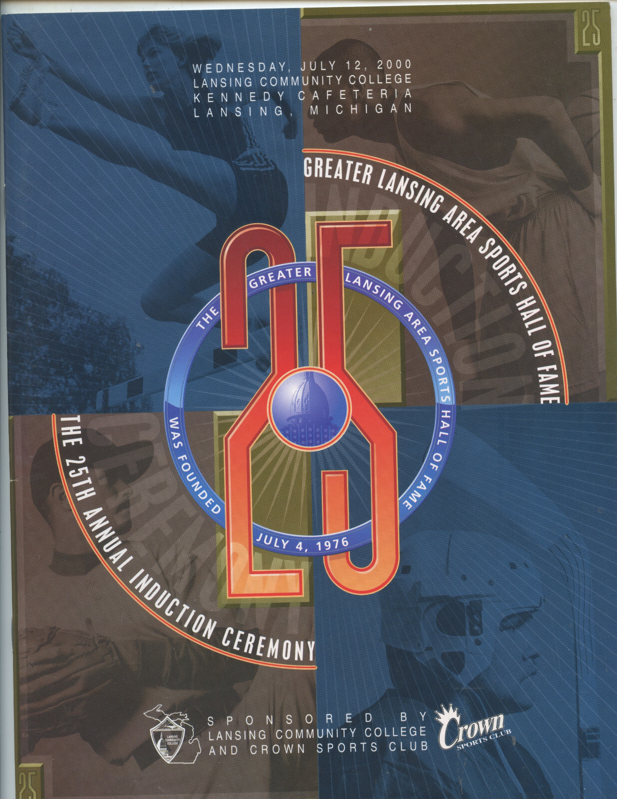 2000 LANSING SPORTS HALL OF FAME PROGRAM (KEVIN MILLER, MICHIGAN CAROL HUTCHINS)