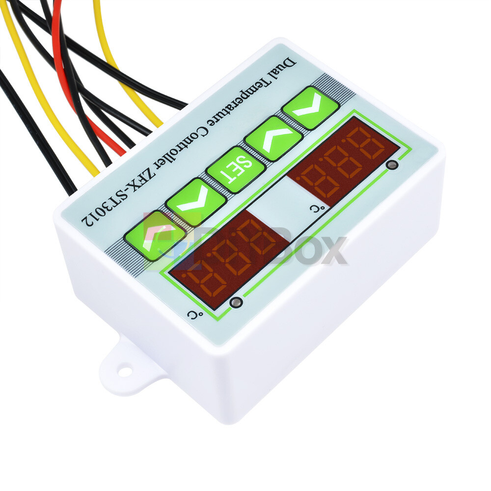 12/24V 110-220V ZFX-ST3012 Dual Temperature Controller Microcomputer Thermostat