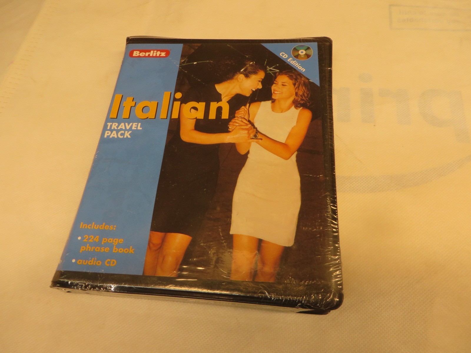 BERLITZ ITALIAN TRAVEL PACK CD ROM SOFTWARE + BOOK -SEALED  2-8315-7849-3