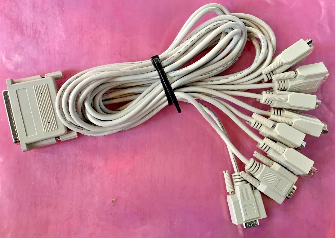 NEW COMTROL 4000033 OCTACABLE ROCKETPORT DB78M T0 8-DB9M