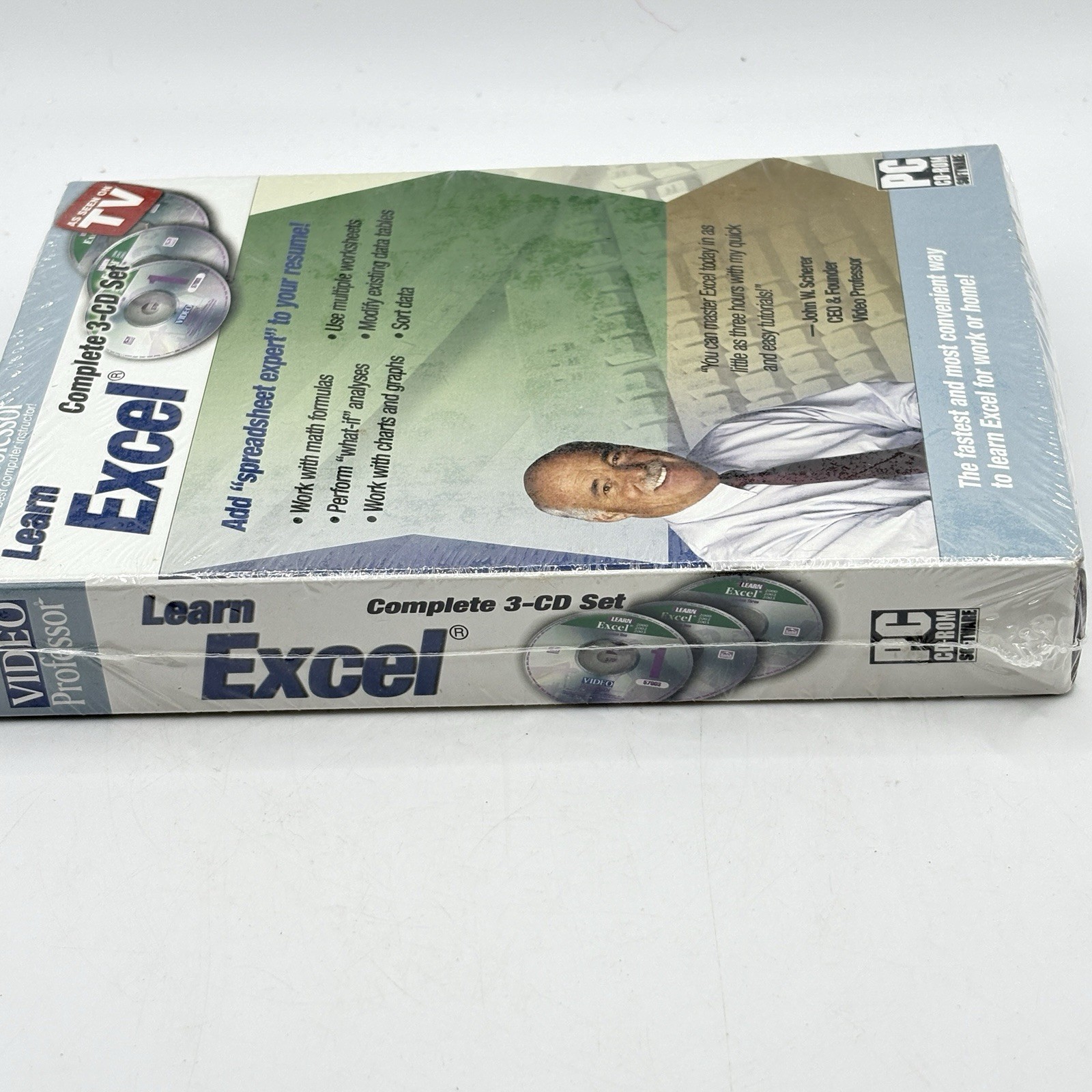 Video Professor Learn Excel PC Software Complete 3 CD Set