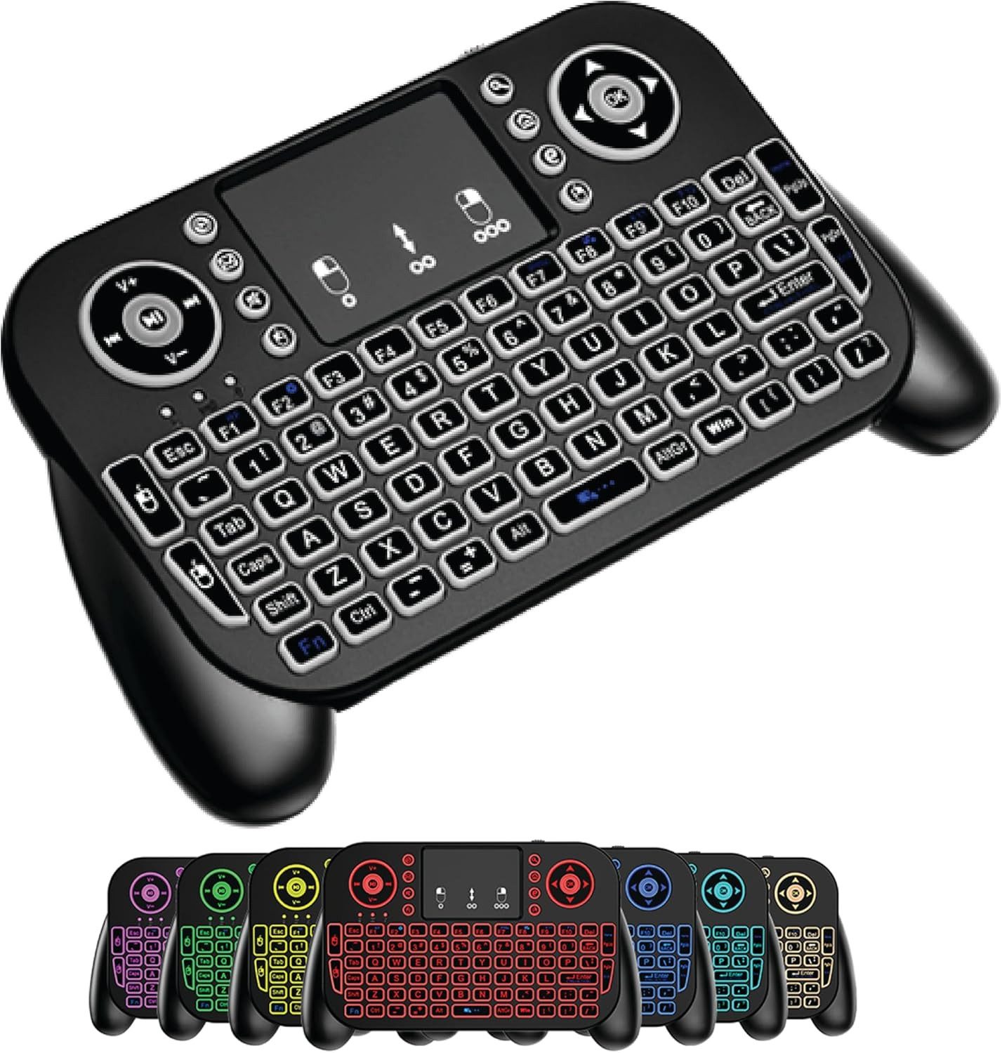 Bluetooth + 2.4Ghz RF Wireless Mini Keyboard Remote Control Touchpad Mouse Combo