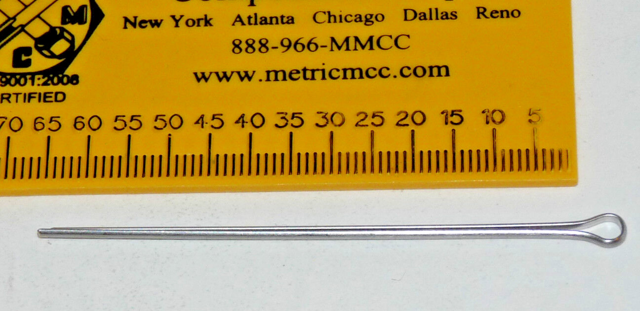 Pack of 10 1/16 x 2.5 in Stainless Steel Cotter Pins Made in USA MS24665-163
