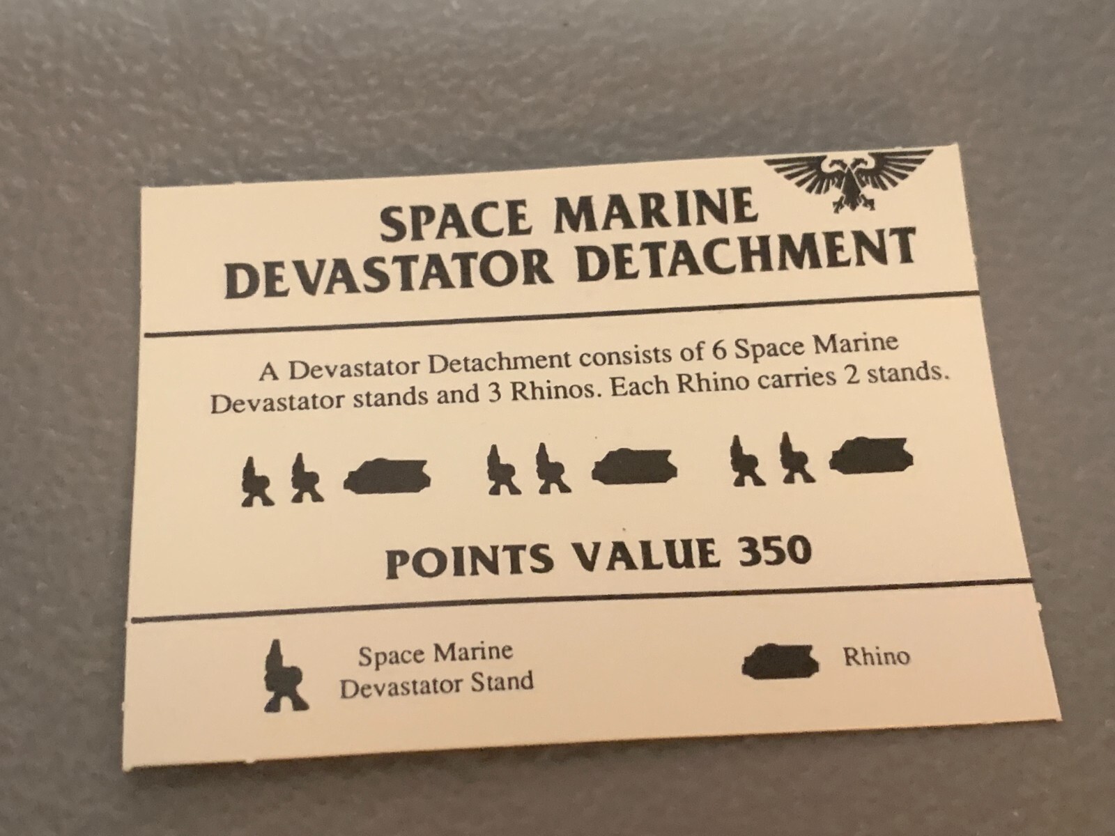 A12526 EPIC WARHAMMER 40K SPACE MARINES DEVASTATOR DETACHMENT GAMES WORKSHOP GW