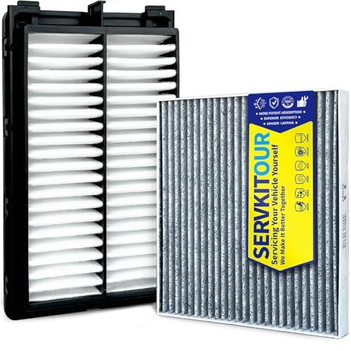 Engine Cabin Air Filter Set for Tucson (2022-2025) 2.5L Gas, Santa Fe (2021