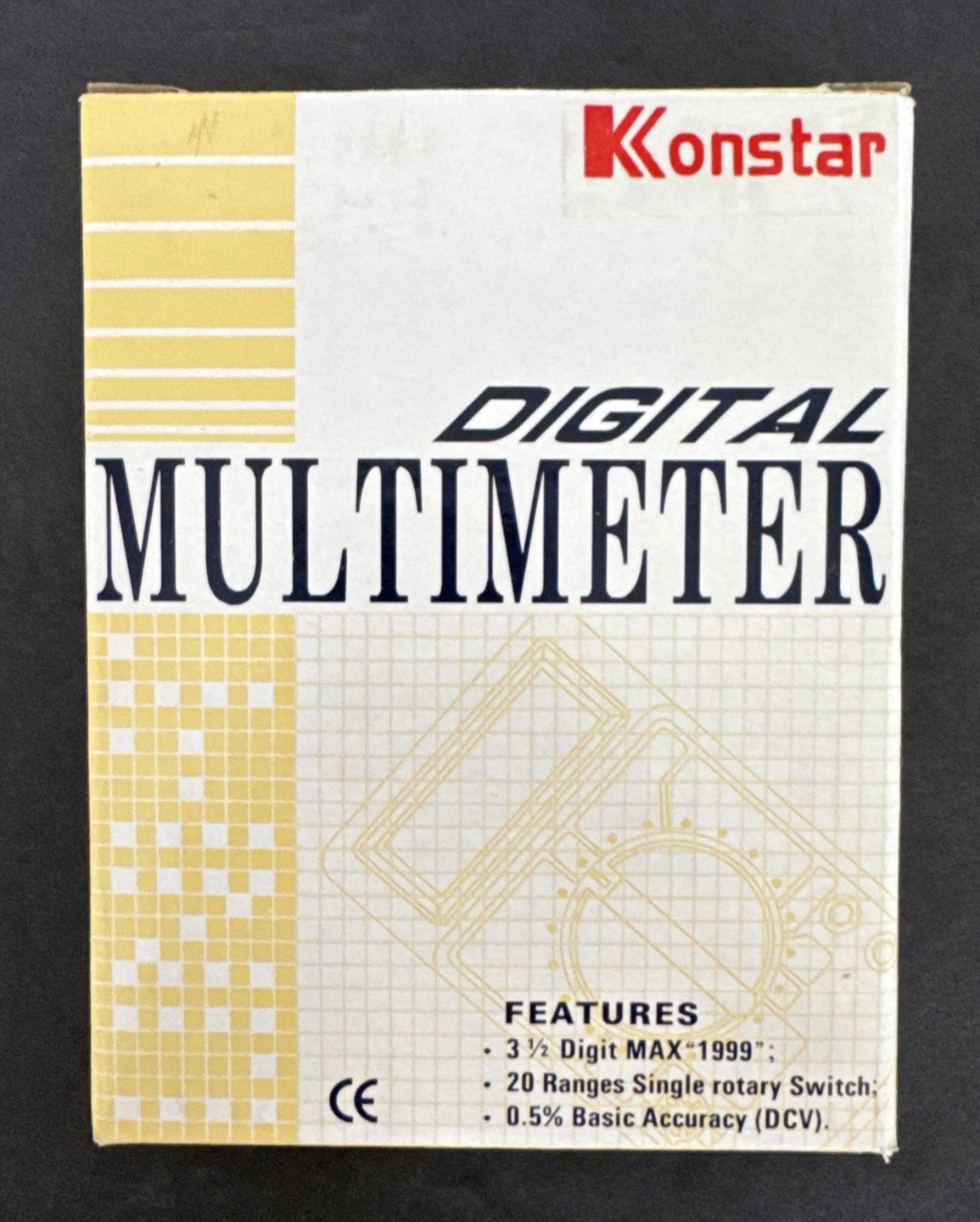Vintage Konstar Digital Multimeter 3.5” Digit Max 1999 0.5% Basic Accuracy New