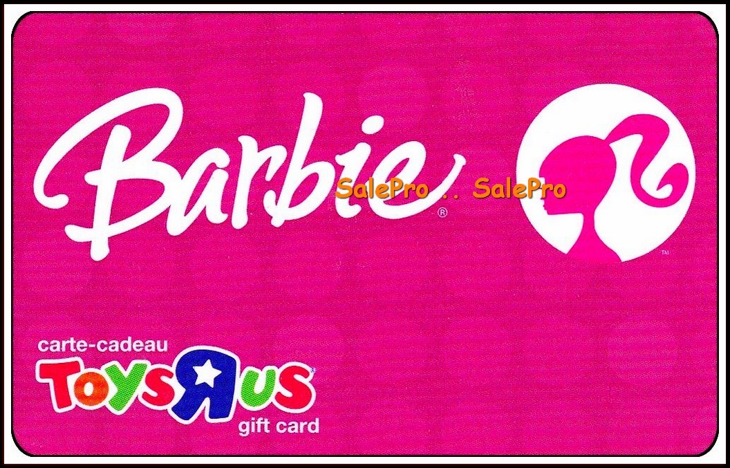 TOYSRUS 2008 BARBIE DOLL PINK LIMITED EDITION BILINGUAL COLLECTIBLE GIFT CARD