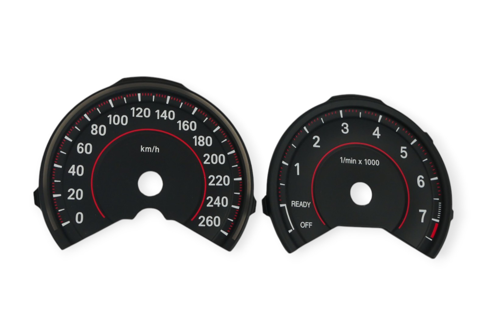 For 3D BMW X1 2-series F48 F22 F23 Sport  - Speedometer gauges from MPH to km/h