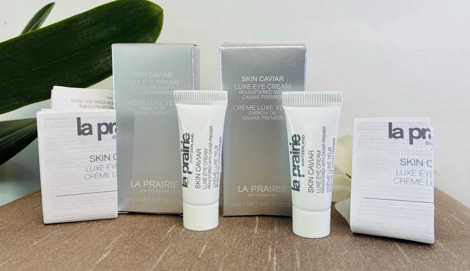 LA PRAIRIE Skin Caviar Luxe Eye Cream 3ml / .10oz Caviar Premier New In Box x 2