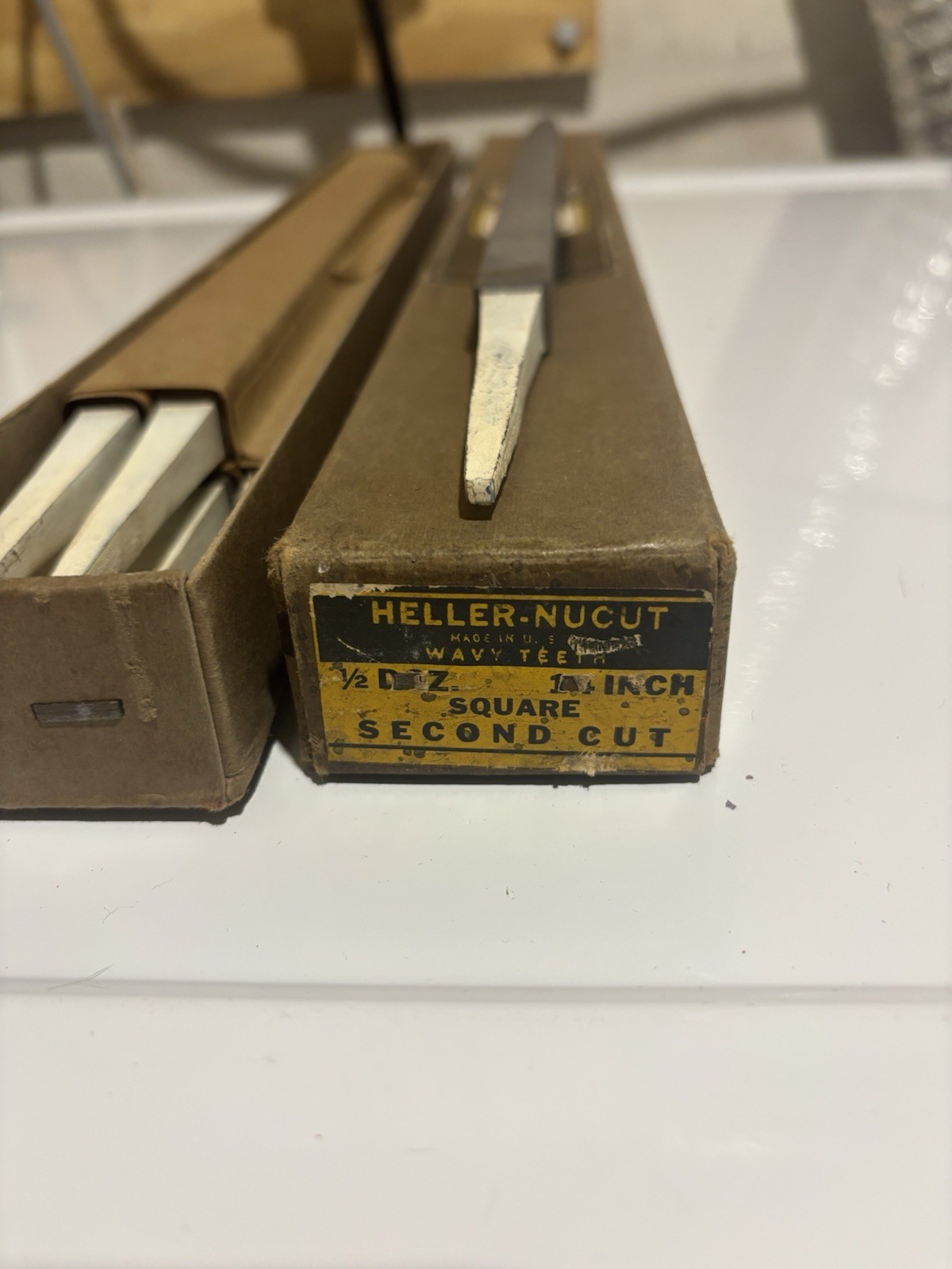 NOS 14” Square Heller Files 2nd Cut.