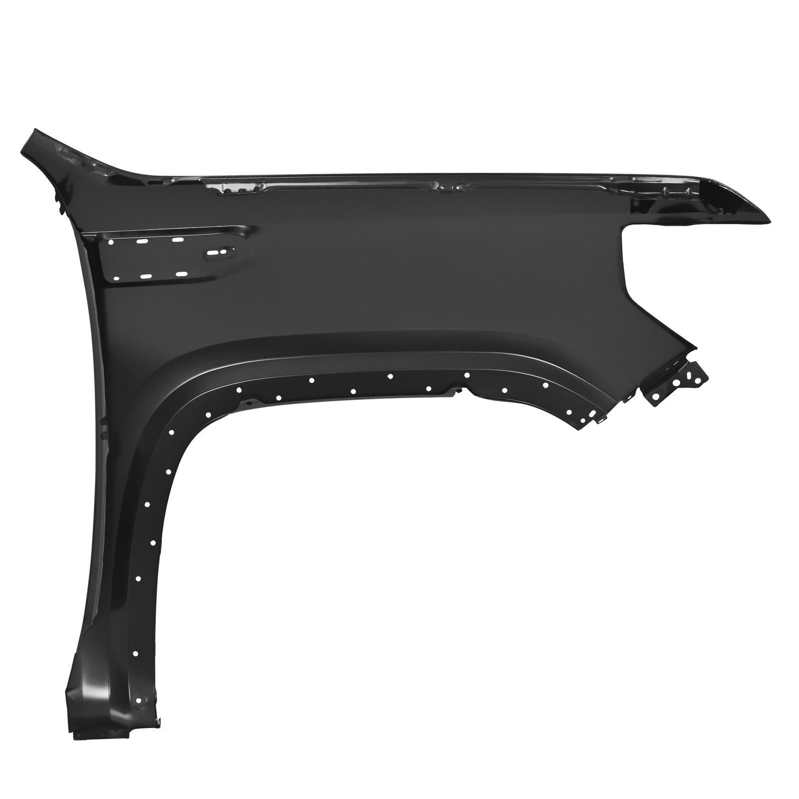 For GMC Sierra 1500 2019-23 Electrophoresis Black Front Fender Left Driver Side