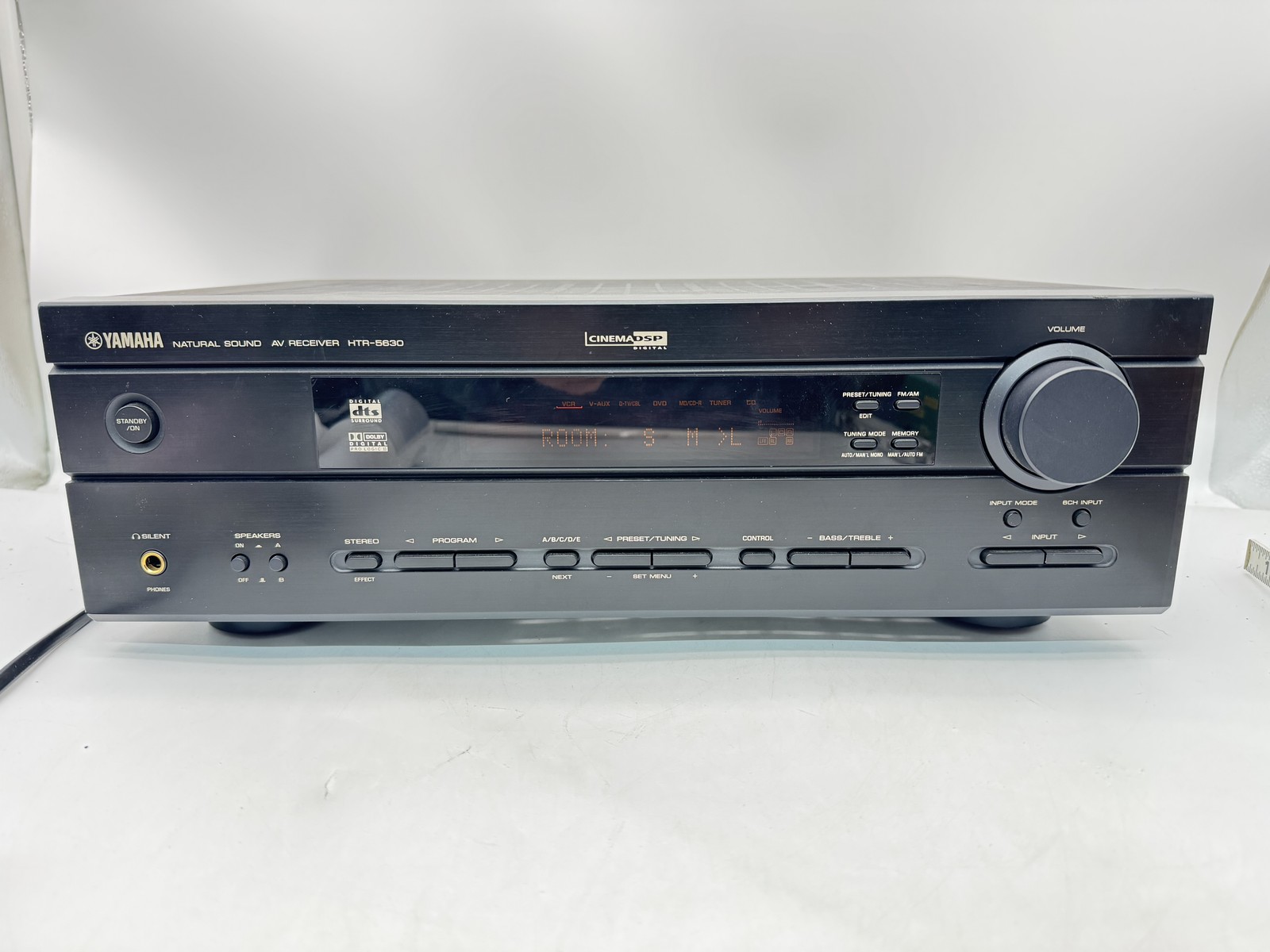 Yamaha HTR-5630 Natural Sound AV Receiver - Dolby Digital DTS CinemaDSP - Black