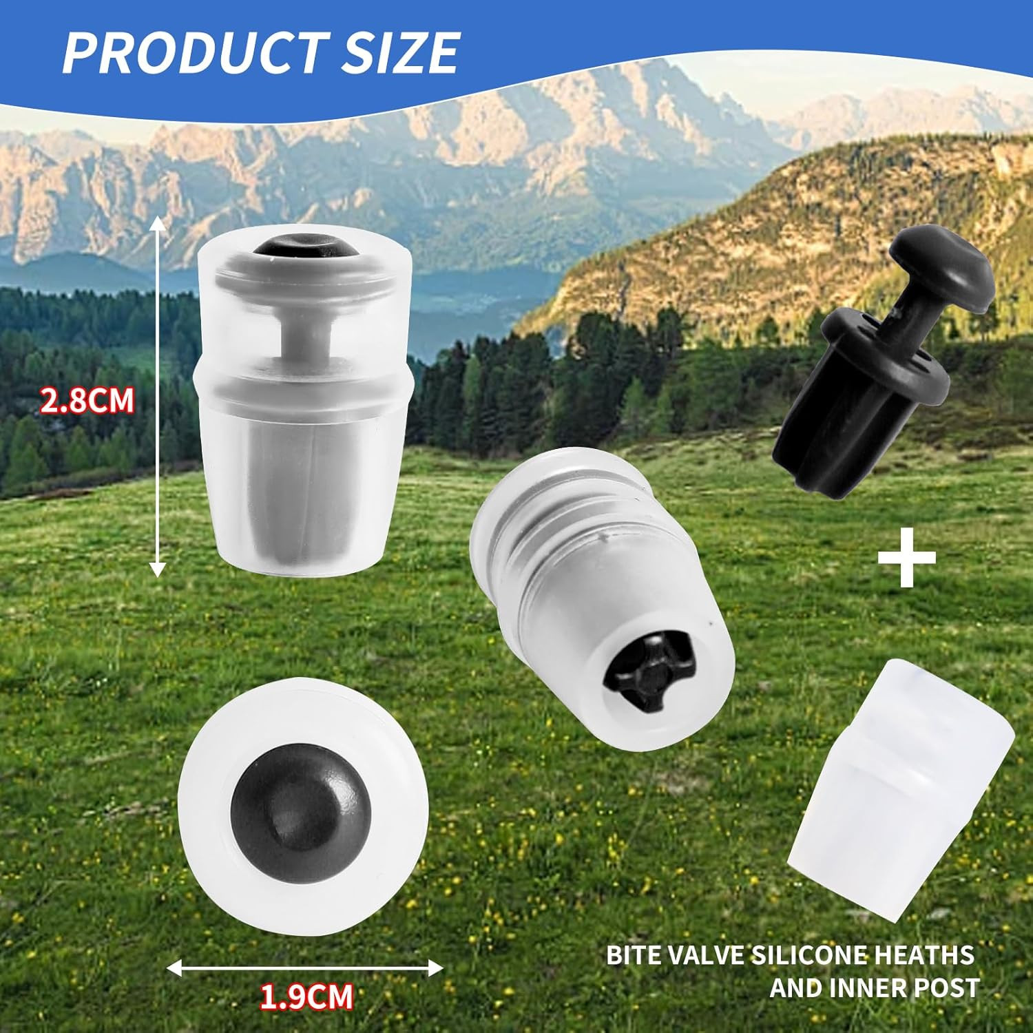Bite Valve Replacement Mouthpiece Fit for Hydration Pack Bladder Water Backpack
