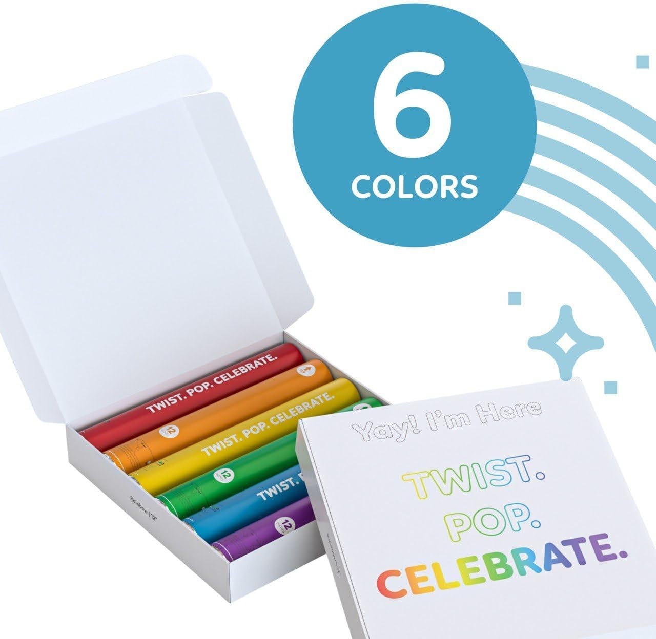 Biodegradable Smoke Bombs 6 Pack | Colorful Powder Poppers