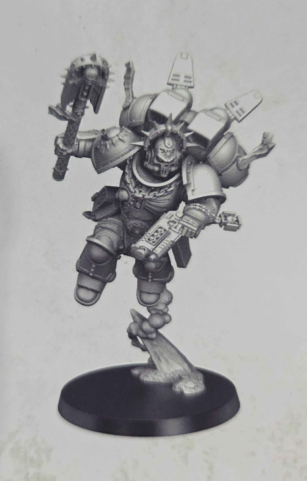 Space Marine- Chaplain with Jump Pack -Warhammer 40K Armageddon NOS