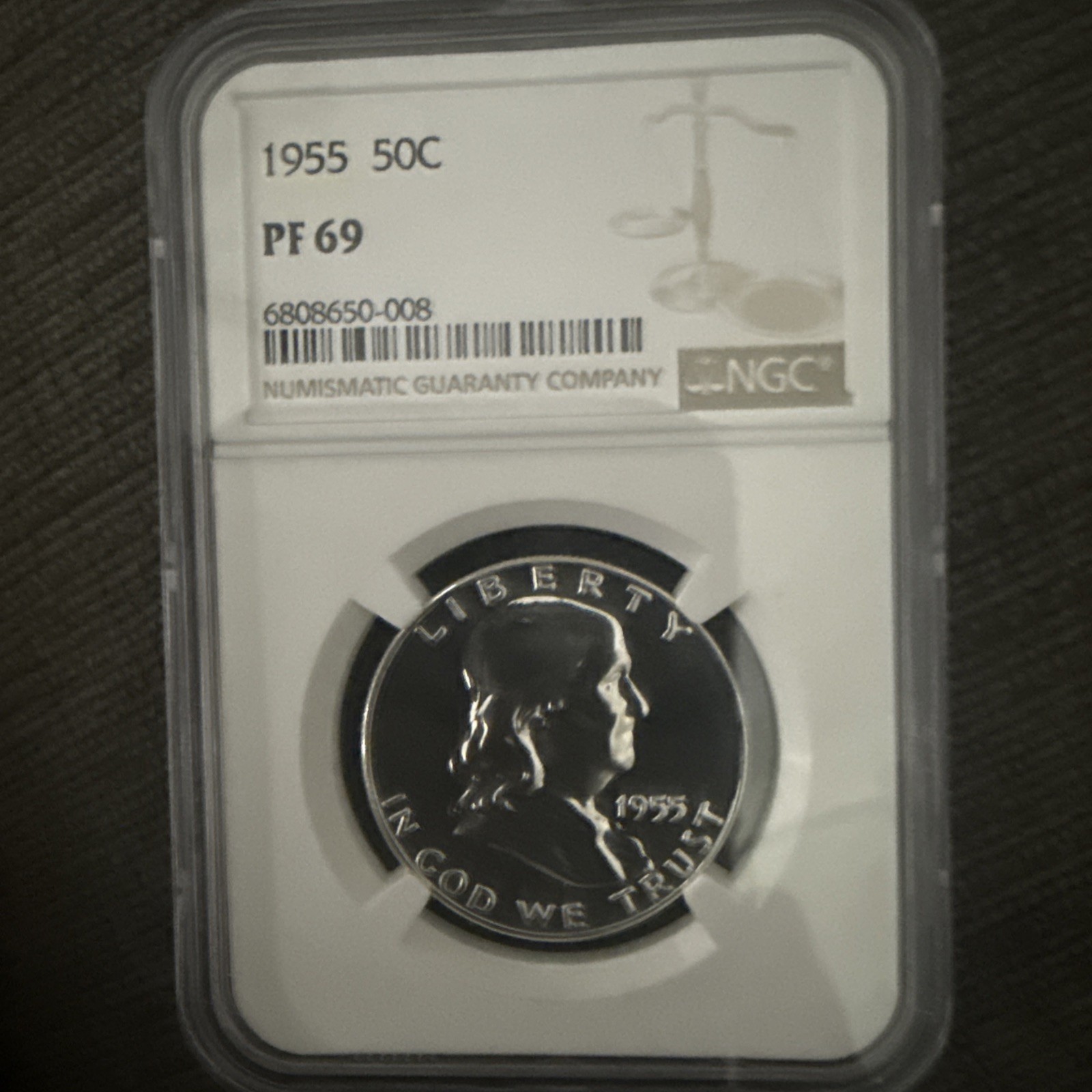 1955 Franklin Half Dollar PF-69 NGC