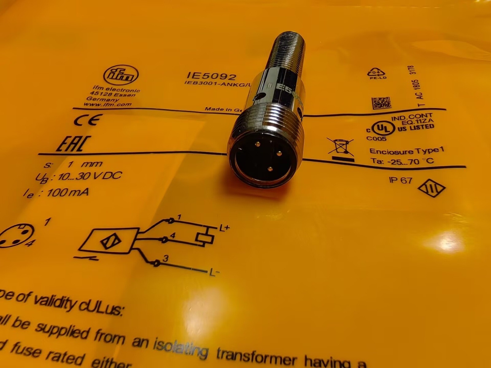 IFM IE5092 For Proximity Sensor 10...30 DC Original quality goods