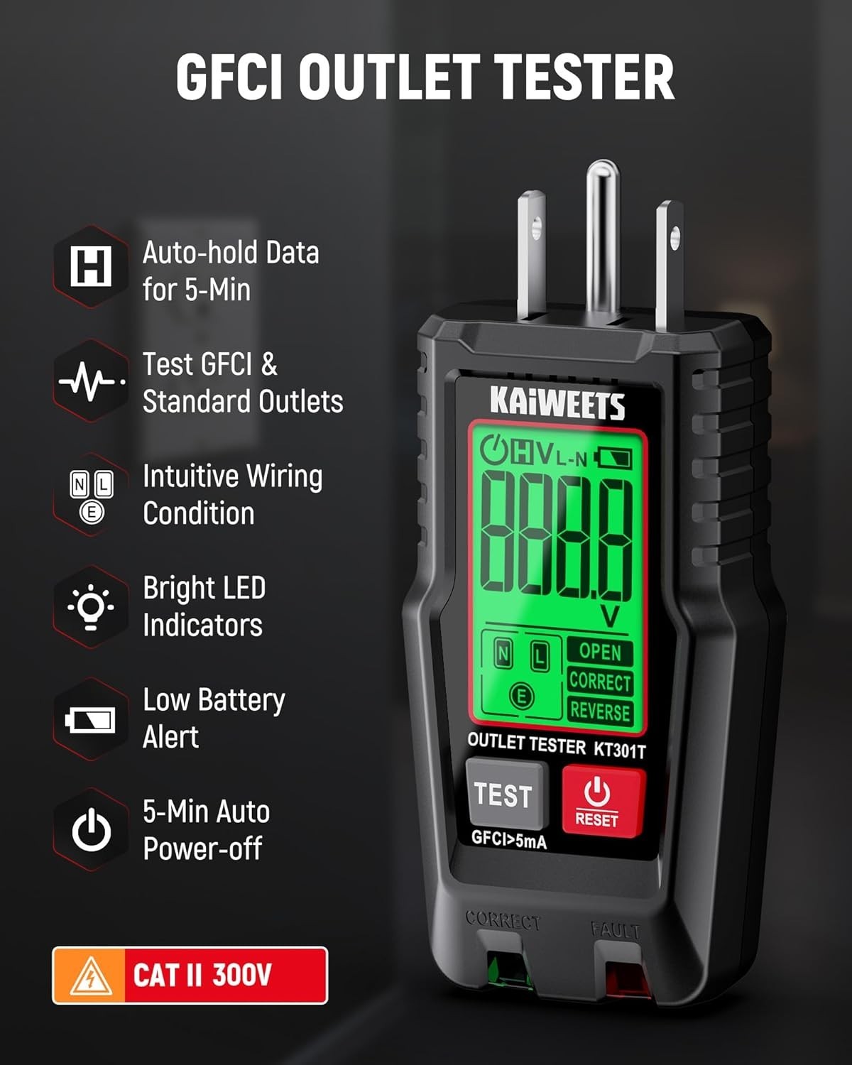 Electrical Kit , Digital Multimeter, Smart Non-Contact Voltage Tester & GFCI...