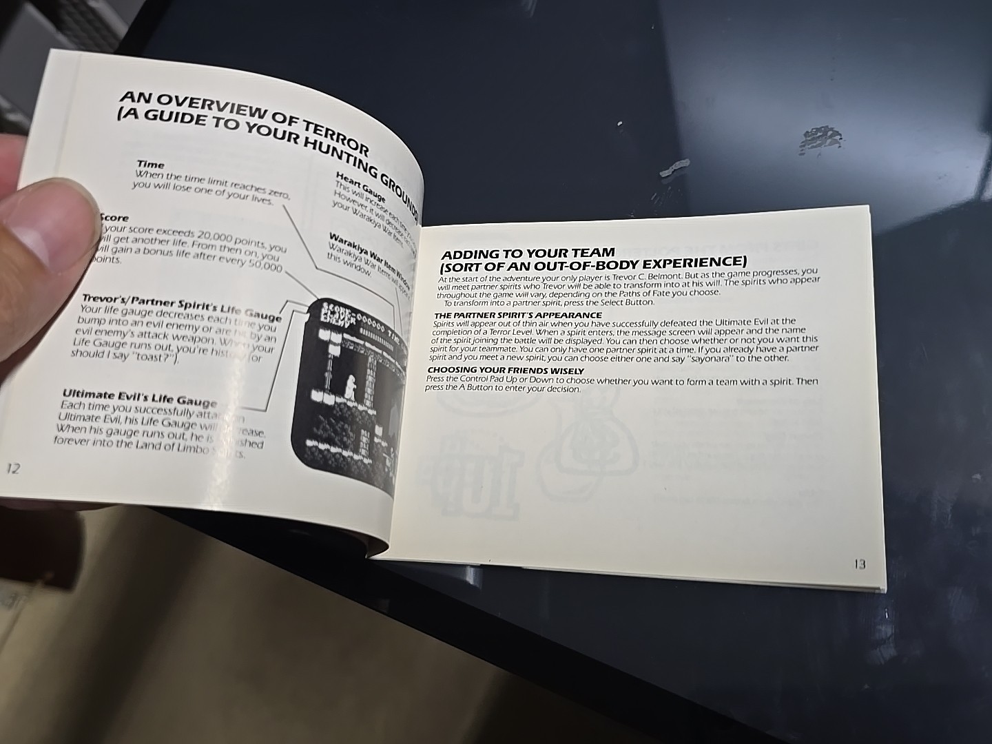 AUTHENTIC Dracula's Curse Nes Manual ONLY