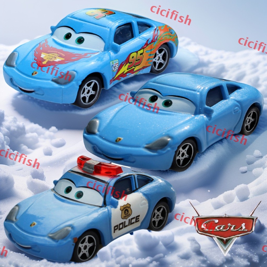 Disney Pixar Cars Sally Carrera Porsche 911 Diecast Blue Police Car Mattel Movie