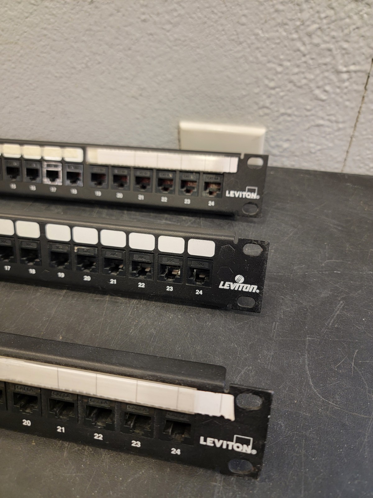 (4) Levinton Cat6 Universal Patch Panel 24-Port 10G Extreme