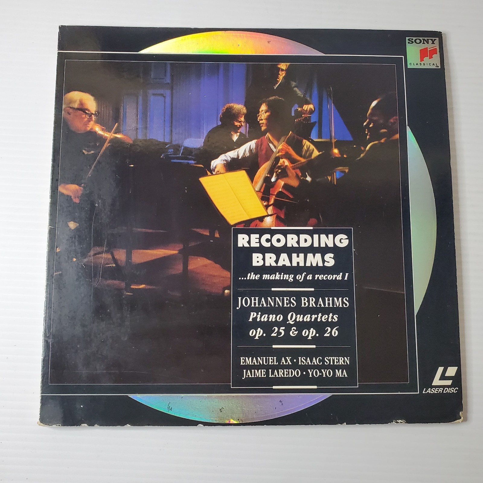 Johannes Brahms Piano Quartets OP 25 & 26 Classical Music Laserdisc Vintage Sony