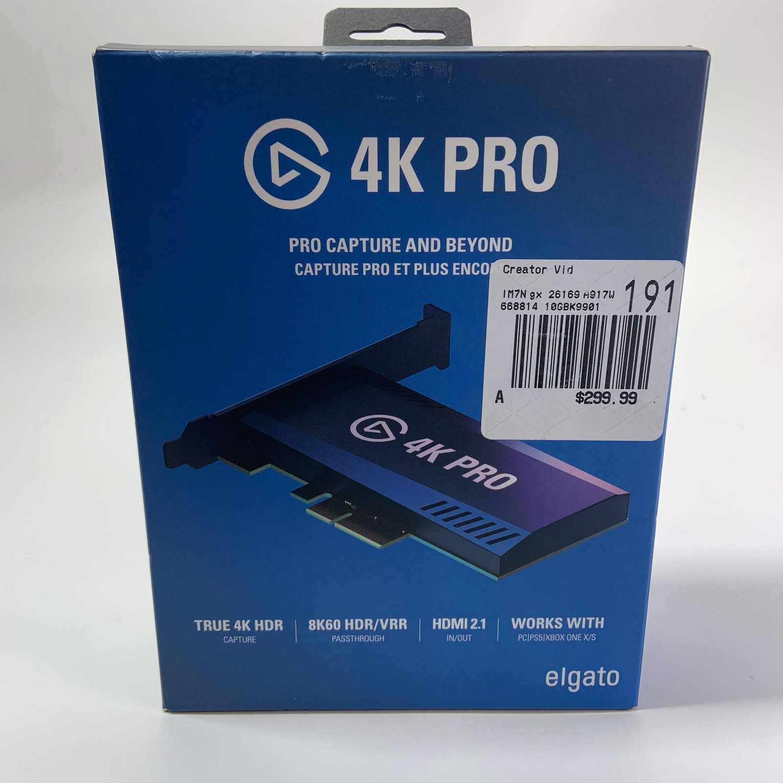 New Elgato 4K PRO Internal Capture Card 20GBK9901
