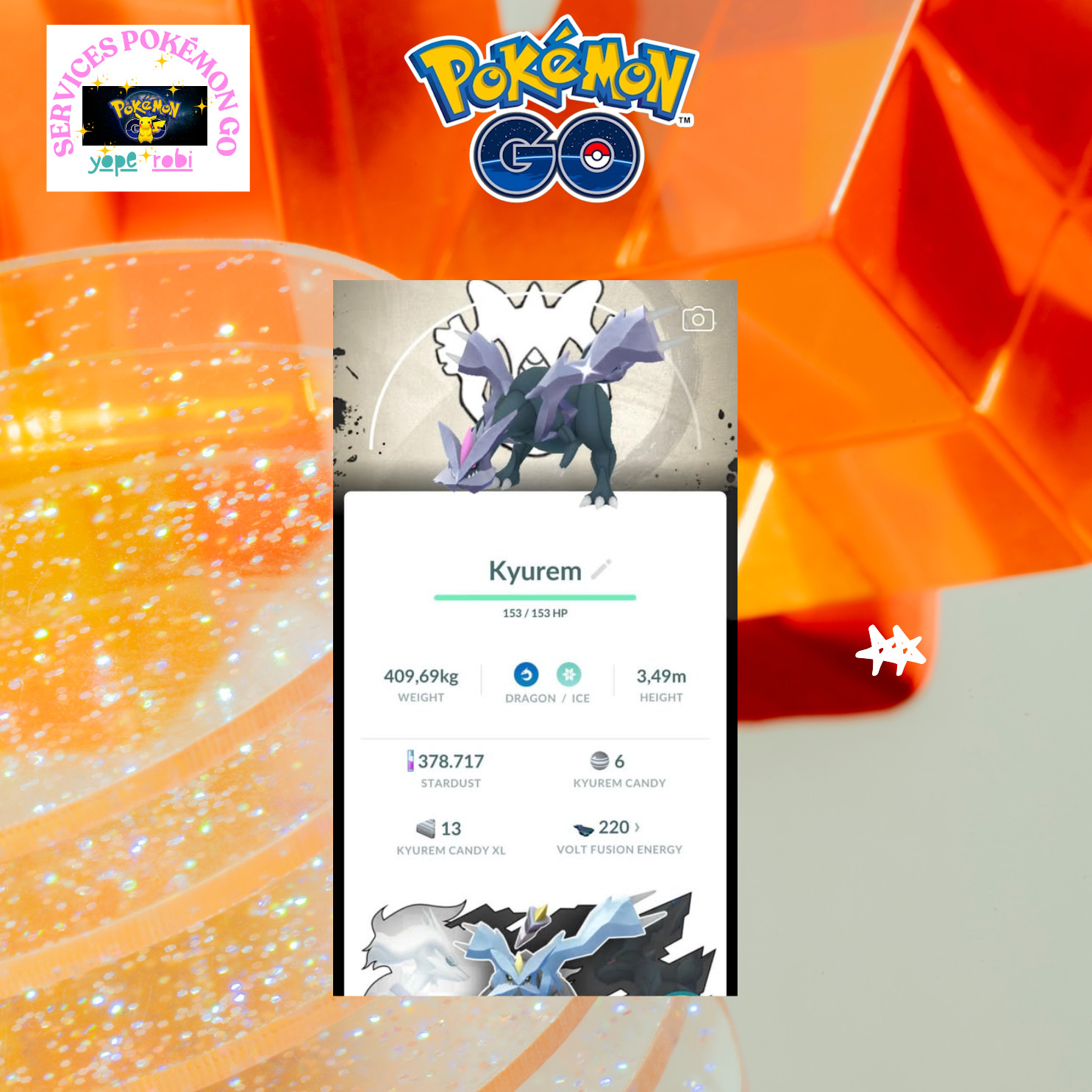 Pokémon go❀Shiny Kyurem Gofest2026 Background❀❀Digital