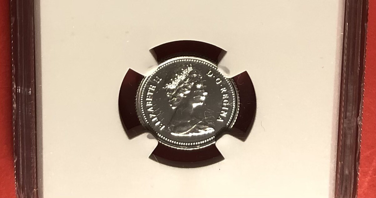 1982-CANADA-10 CENTS COIN,GRADED BY NGC SP 66.