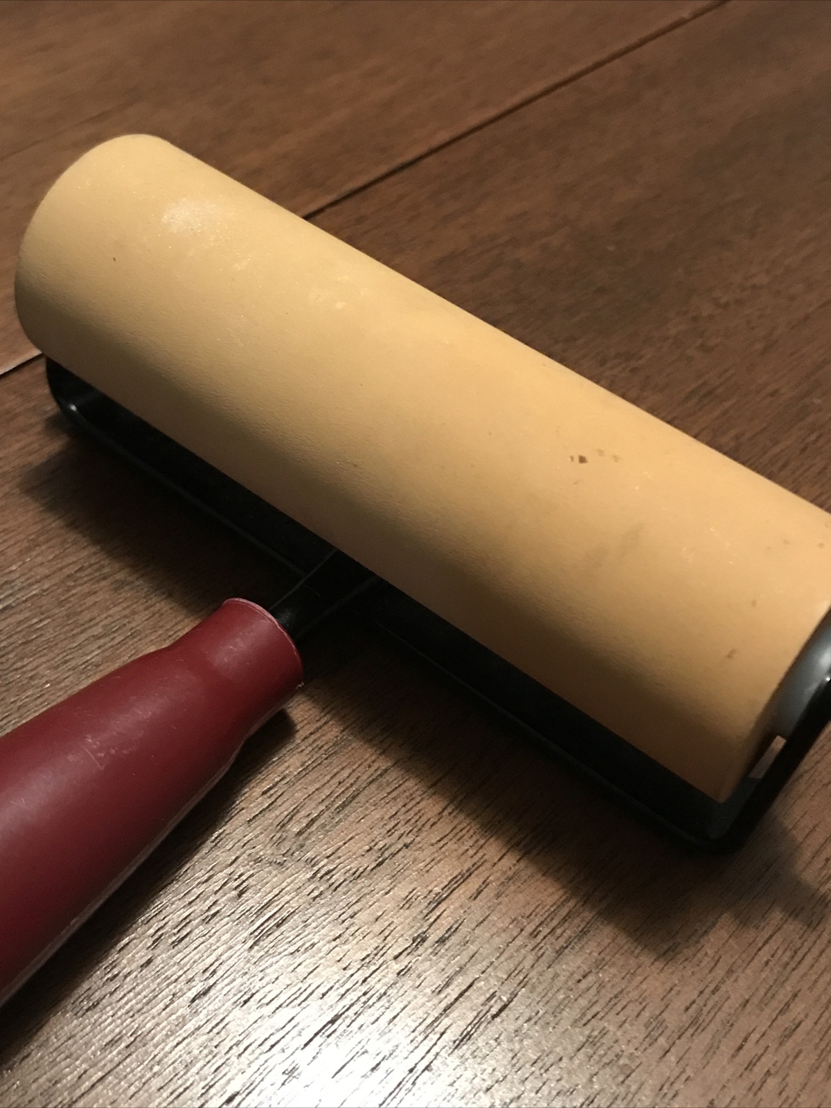 Vintage Speedball Roller Statesville NC Red Handle