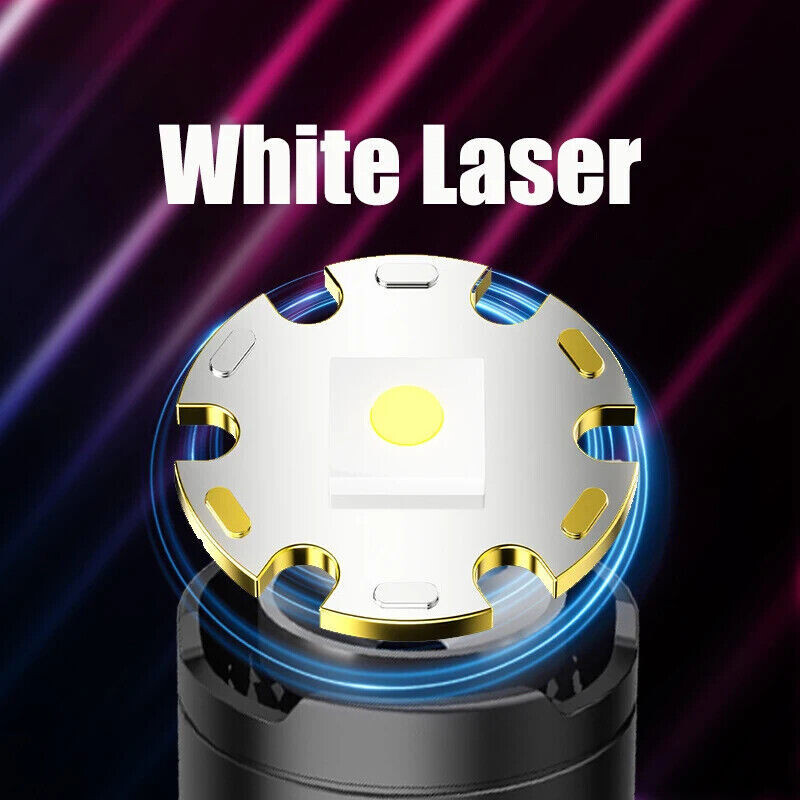 350000000 Lumen Super Bright LED Tactical Flashlight Rechargeable LED Work Light