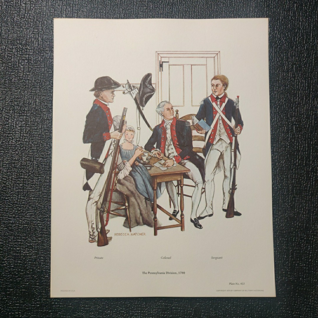 Plate 422 Pennsylvania Division 1780 Uniform Plate