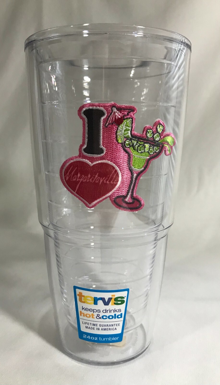 Tervis Tumbler I Heart Margaritaville Patch 24oz NEW