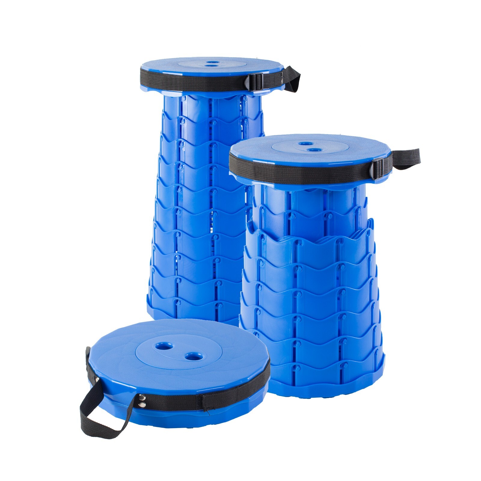 Kitchen + Home Telescoping Camping Stool – Collapsible Portable Folding Stool