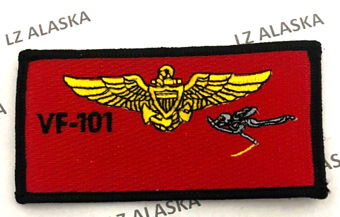 U.S. NAVAL AVIATOR VF-101 GRIM REAPERS NAMETAG PATCH (N14)