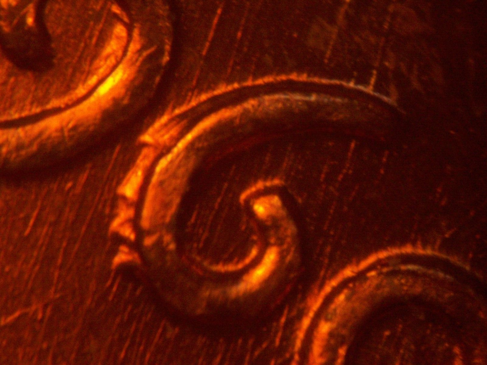 1960 P Die gouges on 6 and 9 of Date Lincoln Cent BU