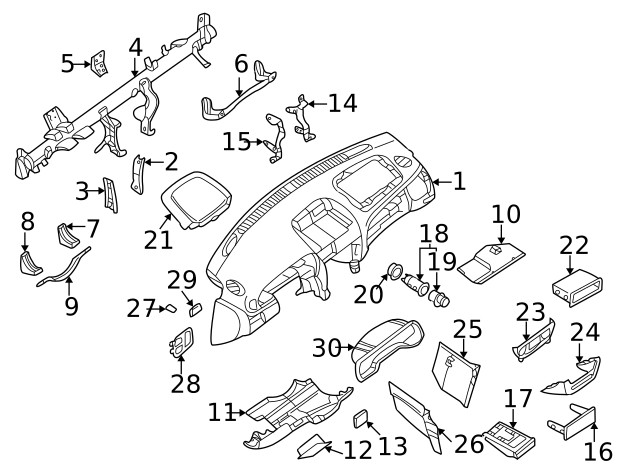 Genuine Nissan Lighter Assembly 25331-9B905