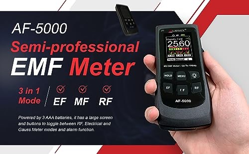 LATNEX AF-5000 5G EMF Meter RF Detector with Certificate