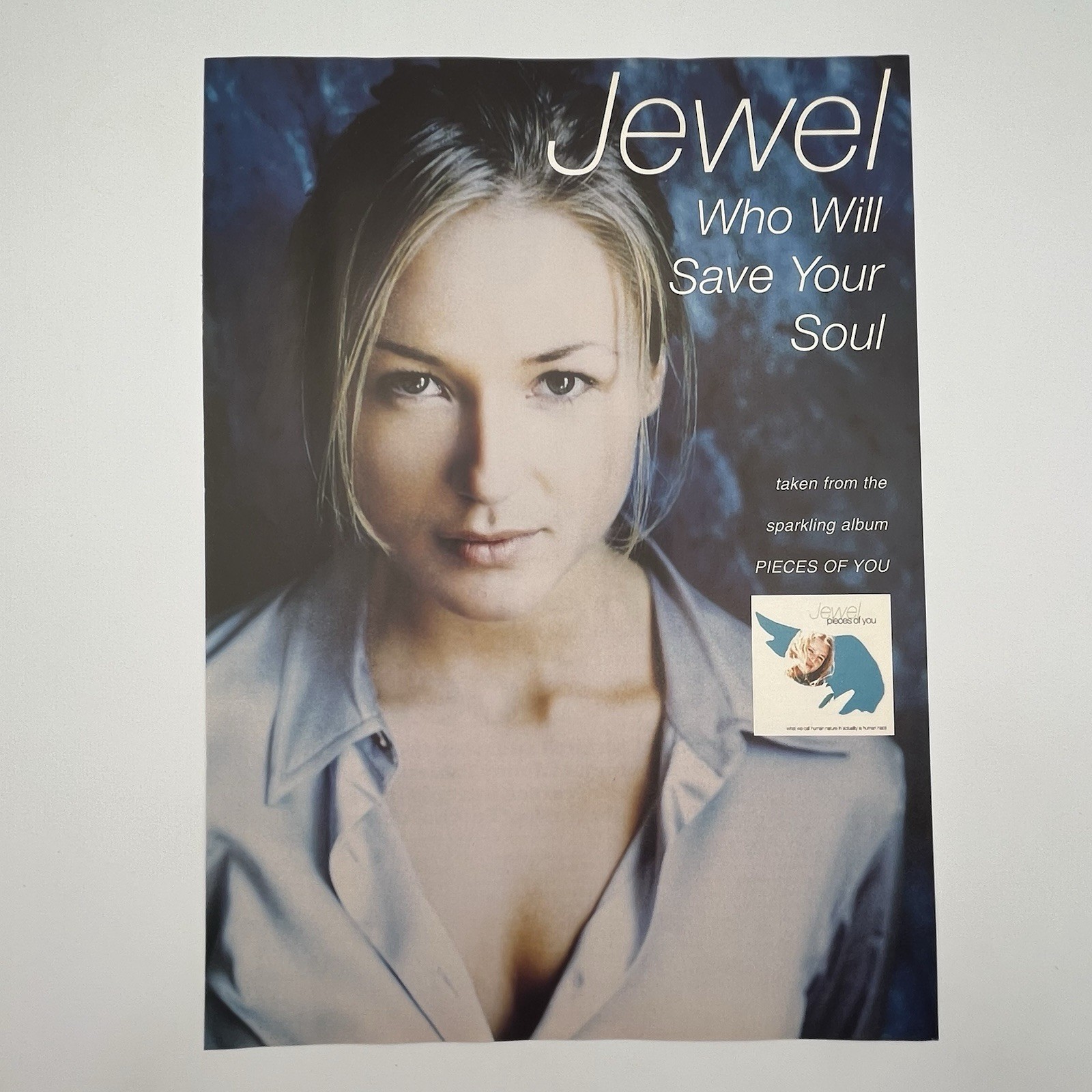 JEWEL Who Will Save Your Soul 1997 Vintage UK Promo Print Ad 8.5"x12" AD ONLY